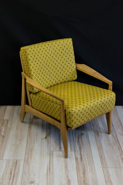 Zwei Mid-Century Sessel mit losen Kissen, fertig gepolstert