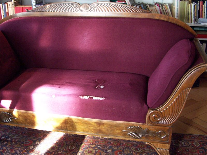 Sofa 19. Jahrhundert, vorher